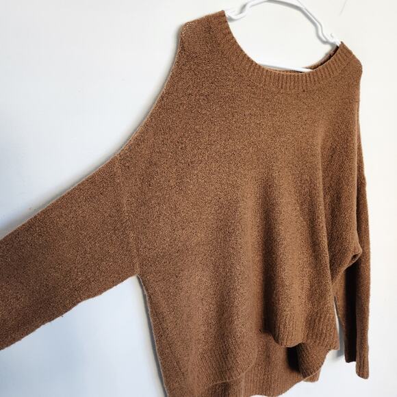 Alice + Olivia Oversized Stretch Sweater M Brown Cozycore - Picture 5 of 7